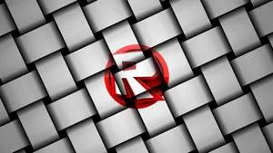 Roblox Logo Printed On Rectangle Blocks Wallpaper