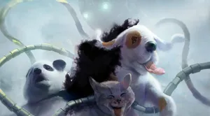 Robot Octopus Wallpaper