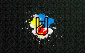 Rock And Roll Hand Sign Wallpaper