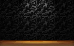 Rock The Stage In Bape Black Camo Wallpaper