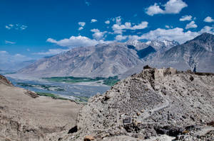 Rocks And Valley Of Tajikistan Wallpaper