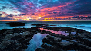 Rocky Beach Sunrise Uhd Wallpaper