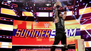 Roman Reigns Summer Slam Match Wallpaper