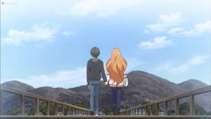 Romantic Anime Couples Golden Time Bridge Wallpaper