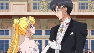 Romantic Anime Couples Sailor Moon Dress Wallpaper