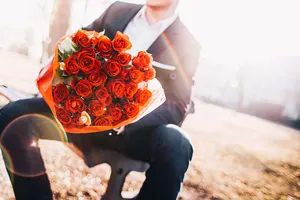 Romantic Love Flowers Big Bouquet Of Roses Wallpaper