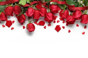 Romantic Love Flowers Of Fresh Roses Wallpaper