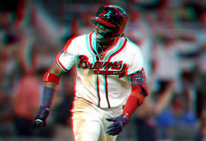 Ronald Acuna Jr Glitch Wallpaper