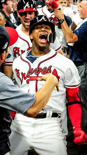 Ronald Acuna Jr Scream Wallpaper