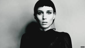 Rooney Mara Gray Scale Shot Wallpaper