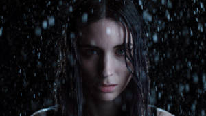 Rooney Mara In The Rain Wallpaper