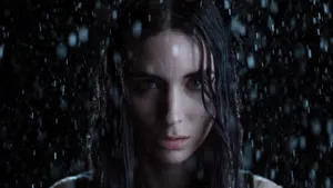 Rooney Mara In The Rain Wallpaper