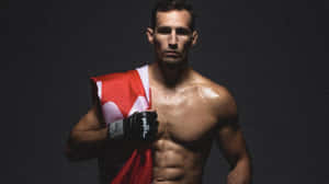 Rory Macdonald Carrying Canadian Flag Wallpaper