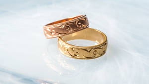 Rose Gold Alloy Ring Wallpaper