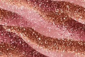 Rose Gold Glitter Waves Background Wallpaper