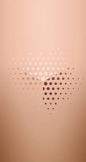 Rose Gold Ipad Heart Circles Wallpaper