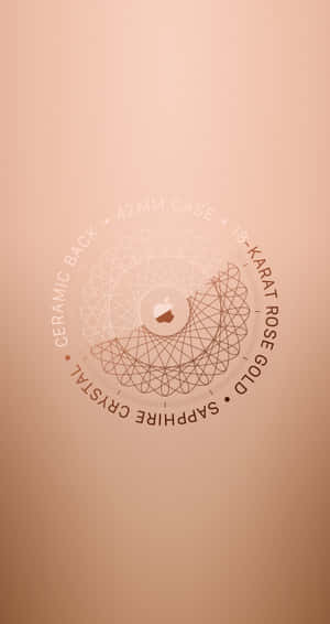 Rose Gold Iphone 5 Apple Spirograph Wallpaper
