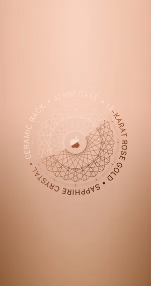 Rose Gold Iphone 5 Apple Spirograph Wallpaper