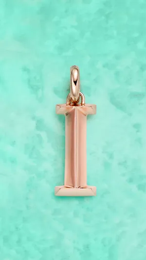 Rose Gold Letter I Wallpaper