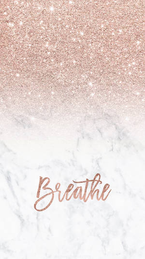 Rose Gold Marble Inspirational Wallpaper Wallpaper