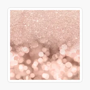 Rose Gold Ombre Glitter And Bokeh Wallpaper
