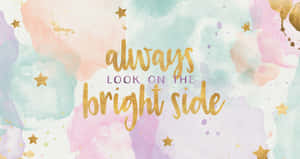 Rose Gold Quotes Bright Wallpaper