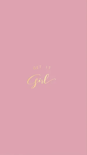 Rose Gold Quotes Girl Wallpaper