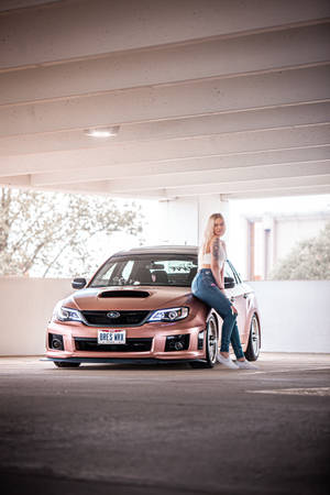 Rose Gold Subaru Wrx Sti 4k Wallpaper