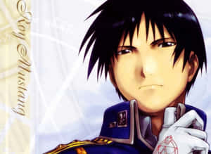 Roy Mustang Displaying His Alchemy Prowess Wallpaper