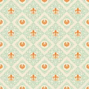 Royal Pattern Gold Fleur Wallpaper