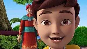 Rudra Cartoon And Grandfather Wallpaper