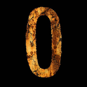 Rustic Letter O Wallpaper