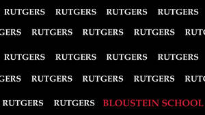 Rutgers Bloustein School Logo Wallpaper