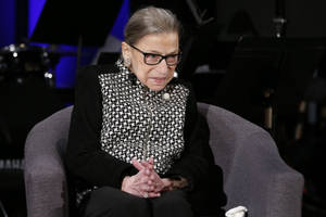 Ruth Bader Ginsburg Checkered Long Sleeves Wallpaper