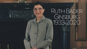 Ruth Bader Ginsburg Light Grey Coat Wallpaper