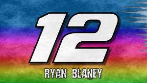 Ryan Blaney - A Colorful Display Of Speed Wallpaper