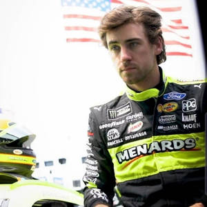 Ryan Blaney Wearing Racing Suit Wallpaper