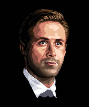 Ryan Gosling Digital Painting Wallpaper