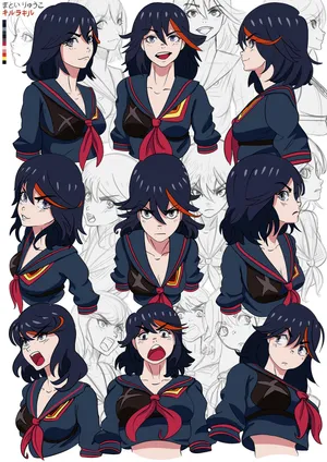 Ryuko Matoi In Action Pose Wallpaper