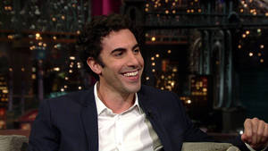 Sacha Baron Cohen On Late Show Wallpaper