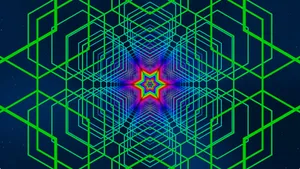 Sacred Geometry Patterns In Vibrant Colors Wallpaper