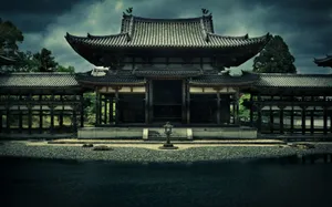 Sacred Temple Ensemble In Phoenix, Japan Wallpaper