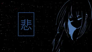 Sad Aesthetic Desktop Anime Girl Dark Art Wallpaper