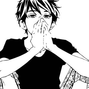 Sad Anime Boy Black And White Pfp Wallpaper