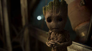 Sad Baby Groot Wallpaper