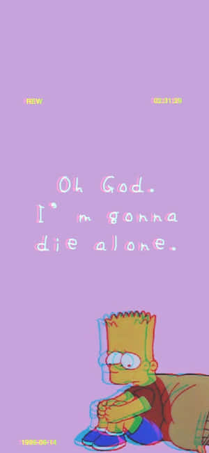 Sad Bart Simpson Unexpectedly Cries Wallpaper
