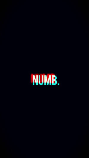 Sad Dope Glitch Numb Text Wallpaper