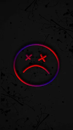 Sad Emoji Face Iphone Wallpaper
