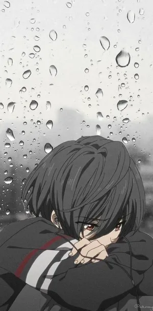 Sad Ikuya Alone Boy Anime Wallpaper