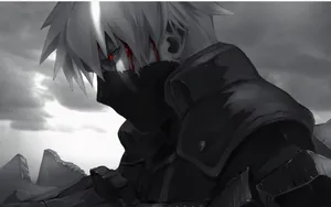 Sad Kakashi, A Hidden Ninja Master, Shrouded In Solitude And Heartbreak Wallpaper